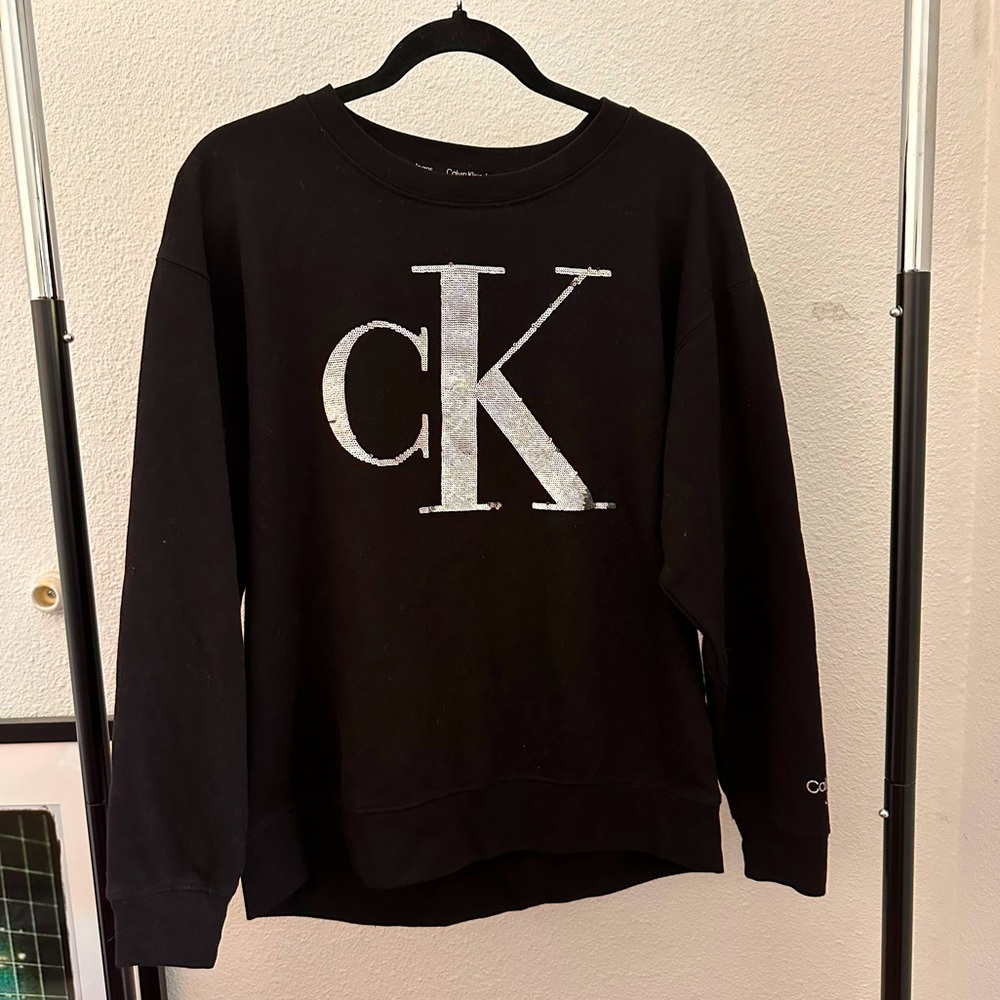 Calvin Klein sequin sweater woman